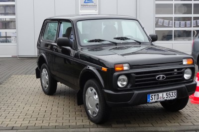 Der Lada 4x4 Urban bei der Präsentation in Hilden. Foto: Petra Grünendahl.