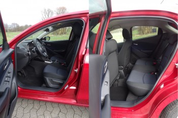 Bietet ordentlich Platz in beiden Sitzreihen: der Mazda2. Foto: Petra Grünendahl.